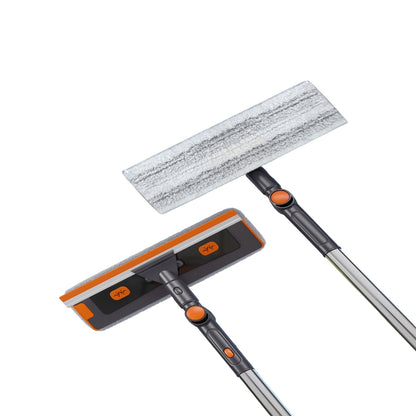 Easy Clean Flat Mop Household Stainless Steel Handle Self Wringing Mechanism Mop
