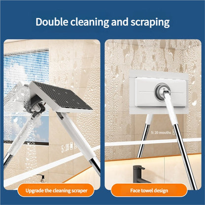 Extendable Handle Flat Mop Stainless Steel Material Microfiber Pad Home Cleaning Mop