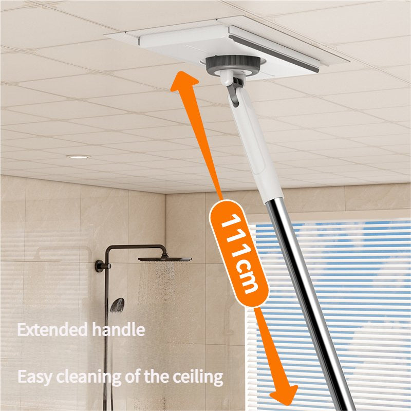 Extendable Handle Flat Mop Stainless Steel Material Microfiber Pad Home Cleaning Mop