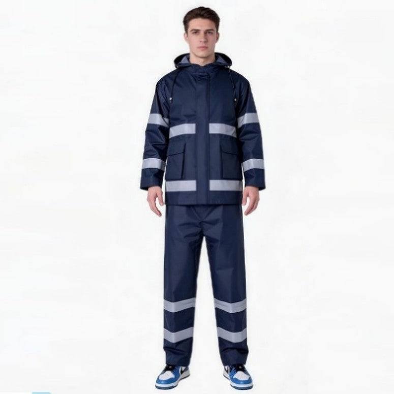 Heavy Rainproof ODM/OEM Inner Pocket Breathable Rainwear for Motorcycle