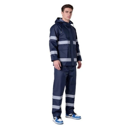 Heavy Rainproof ODM/OEM Inner Pocket Breathable Rainwear for Motorcycle