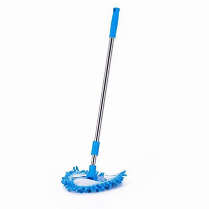 Mini little triangle lazy mop retractable glass cleaner kitchen living room floor wipe chenille mop