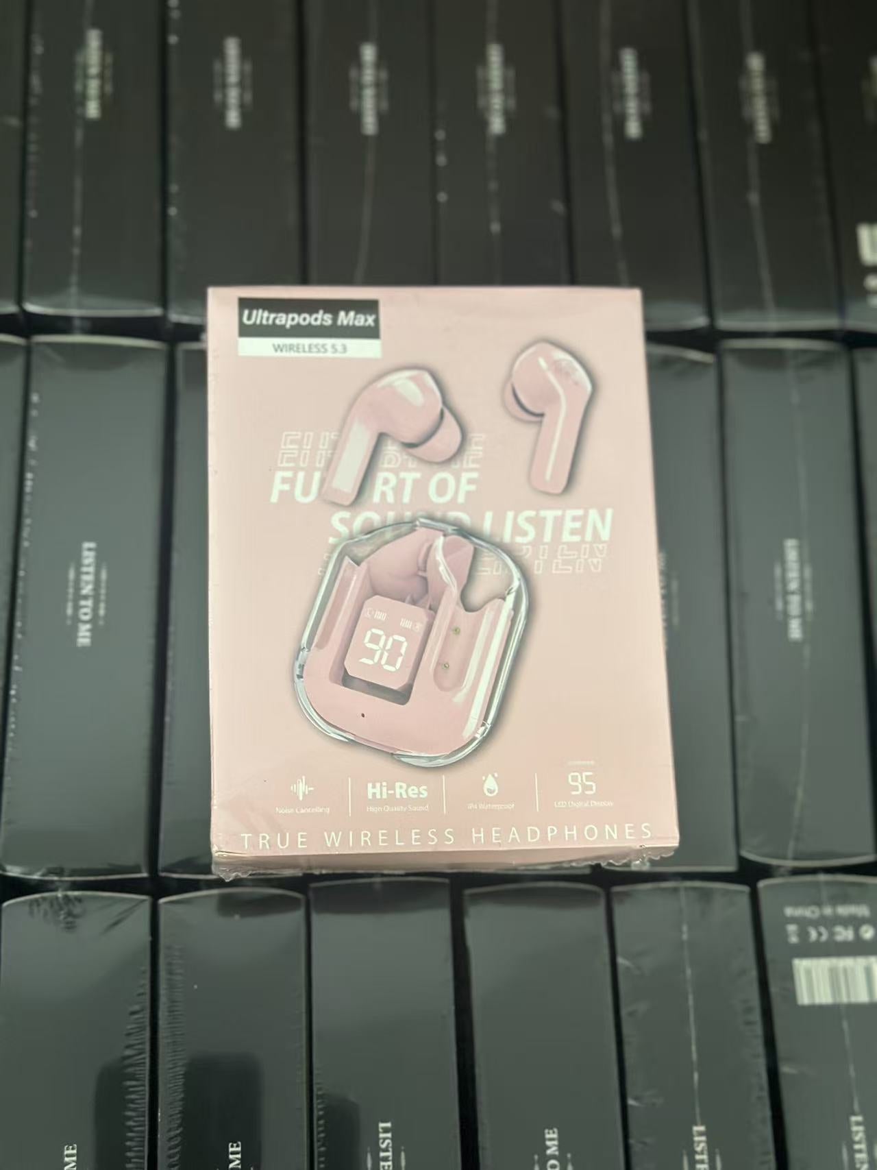 2025 new bluetooth headset transparent digital display XT16 bluetooth headset wireless cross-border ai31 bluetooth headset noise reduction