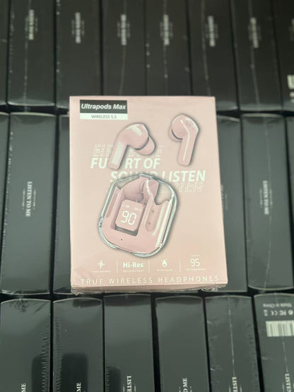 2025 new bluetooth headset transparent digital display XT16 bluetooth headset wireless cross-border ai31 bluetooth headset noise reduction
