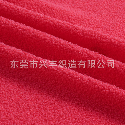 Spot thickened teddy fleece small particle circle fleece sofa throw pillow toy fabric, teddy fleece fabric