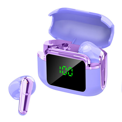PRO90 MAX digital display headset, smart power display Bluetooth connection noise reduction call, portable charging compartment