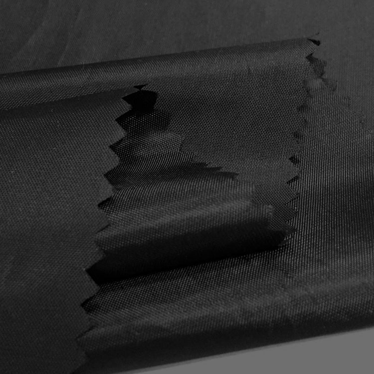 Spring thin pu transparent coating waterproof fabric polyester taffeta kite shower curtain umbrella cloth rainproof silk fabric