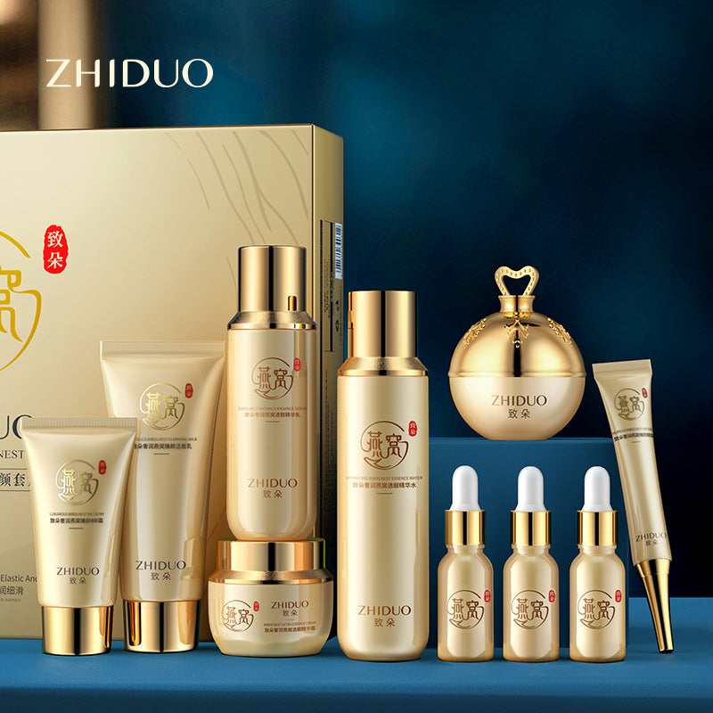 Douyin skin care set Internet celebrity with the same moisturizing skin care kit skin rejuvenation lyophilized powder skin care products manufacturers wholesale