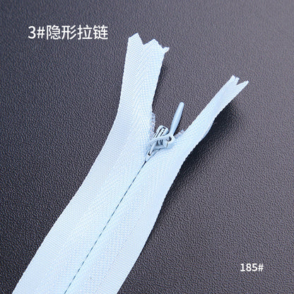 No. 3 Nylon Invisible Zipper Factory Home Textiles Pillow Dress Trim Lace Zipper Color Seamless Zipper
