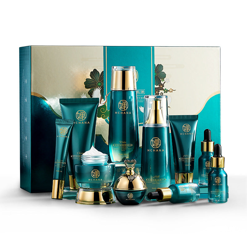 Douyin skin care set Internet celebrity with the same moisturizing skin care kit skin rejuvenation lyophilized powder skin care products manufacturers wholesale