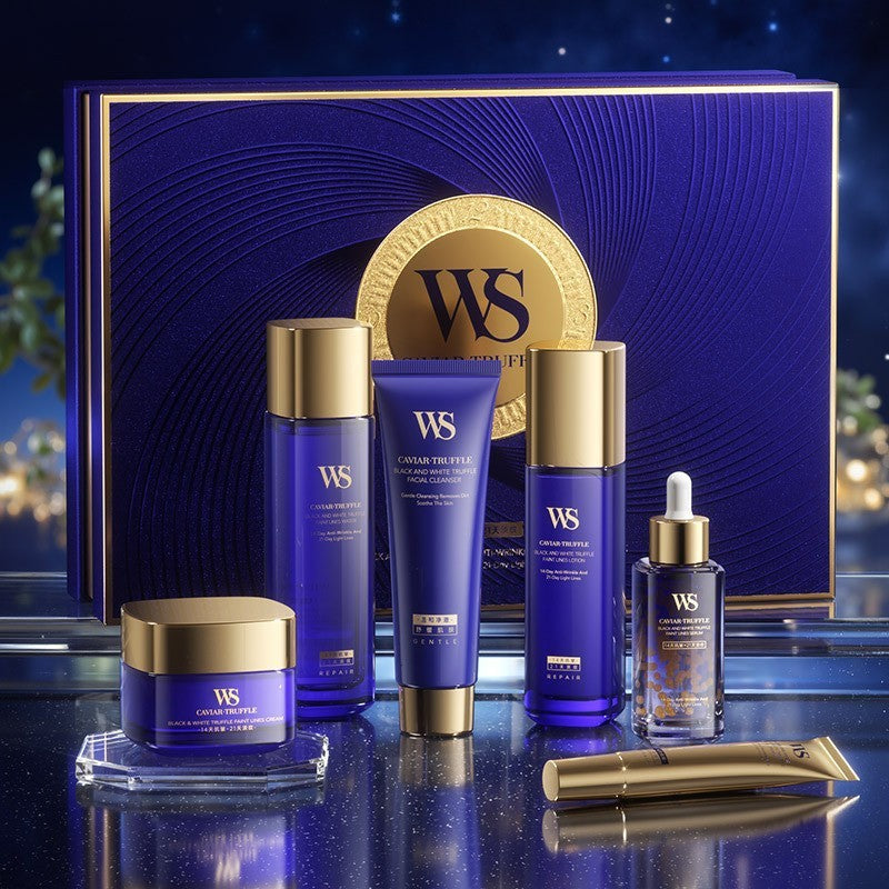 WHSA Caviar Black and White Truffle Essence Pure Set MAZO Bird's Nest Protein Peptide Coagulation Water Milk Skin Care Product Set