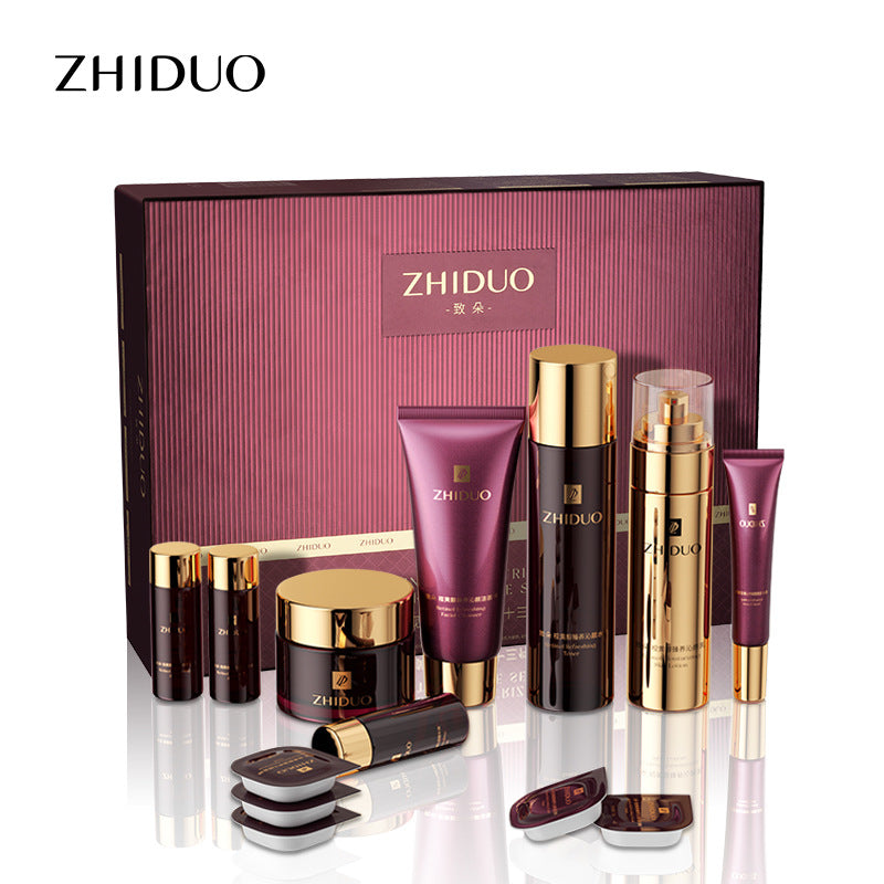 Douyin skin care set Internet celebrity with the same moisturizing skin care kit skin rejuvenation lyophilized powder skin care products manufacturers wholesale