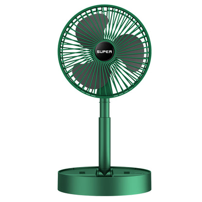 Desktop fan Charging model Long battery life USB foldable mini retractable fan Dormitory portable desktop electric fan