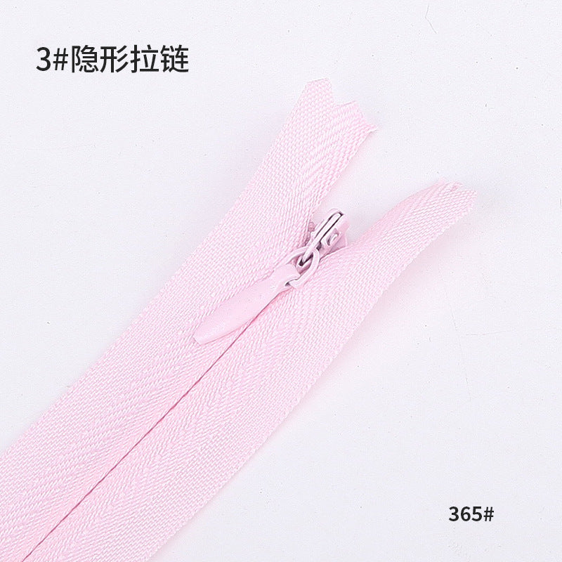 No. 3 Nylon Invisible Zipper Factory Home Textiles Pillow Dress Trim Lace Zipper Color Seamless Zipper