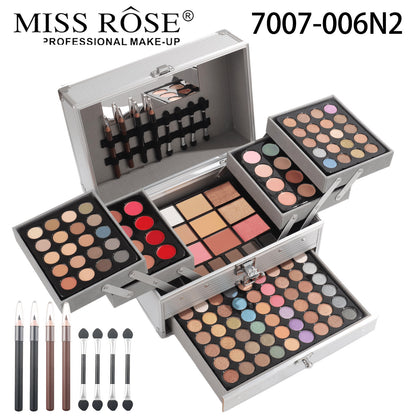MISSROSE Cross-border Makeup Tray Makeup Kit, Eyeshadow Lip Gloss Combination Set, Lipstick Blush Highlight Powder