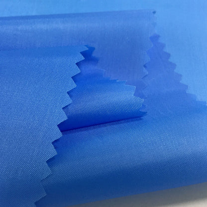 Spring thin pu transparent coating waterproof fabric polyester taffeta kite shower curtain umbrella cloth rainproof silk fabric