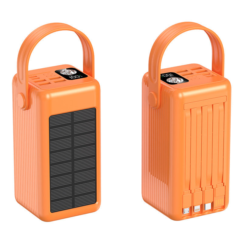 Cross-border explosion fast charging solar power bank 200000mAh large capacity mobile power bank