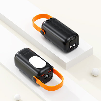 Cross-border fast charging outdoor camping light power bank 800 million mAh large capacity four-wire portable mobile power supply
