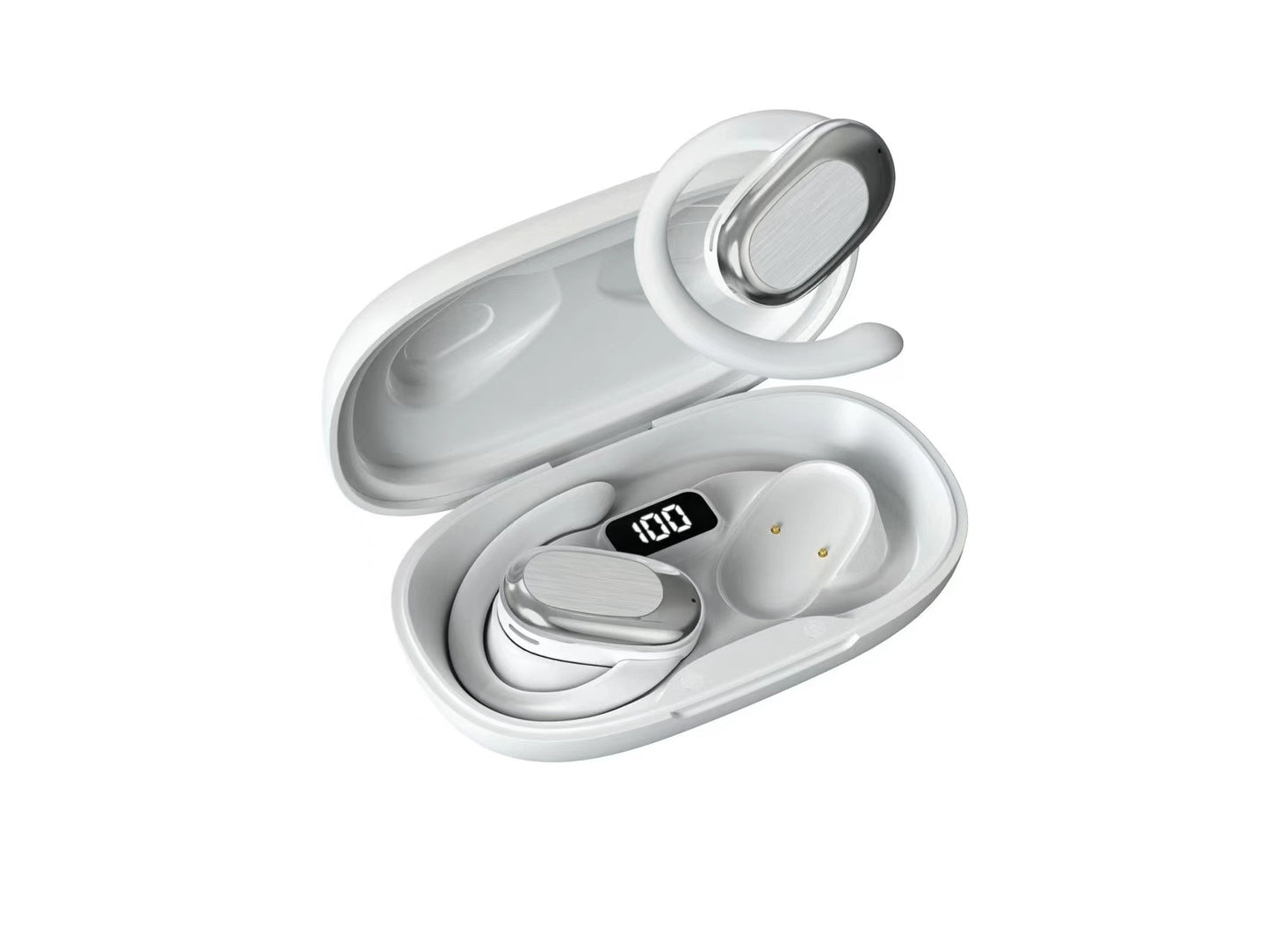 Factory direct sales Bluetooth headset 2024 new wireless ear-hanging open non-ear sports noise reduction super long
