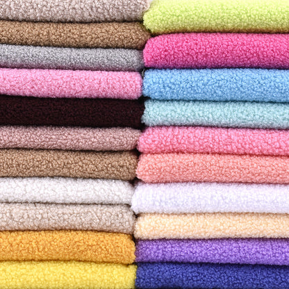 Spot thickened teddy fleece small particle circle fleece sofa throw pillow toy fabric, teddy fleece fabric