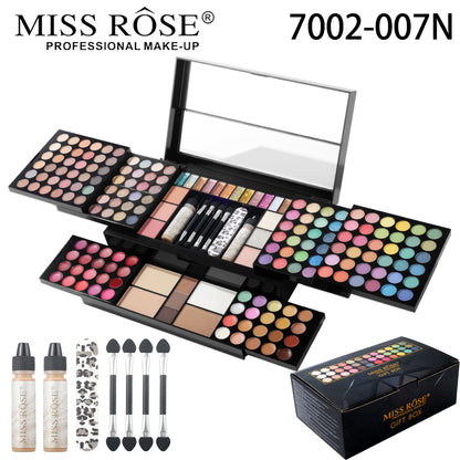 MISSROSE Cross-border Makeup Tray Makeup Kit, Eyeshadow Lip Gloss Combination Set, Lipstick Blush Highlight Powder