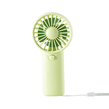 Cross-border popular handheld small fan dry battery logo custom wind portable small fan gift