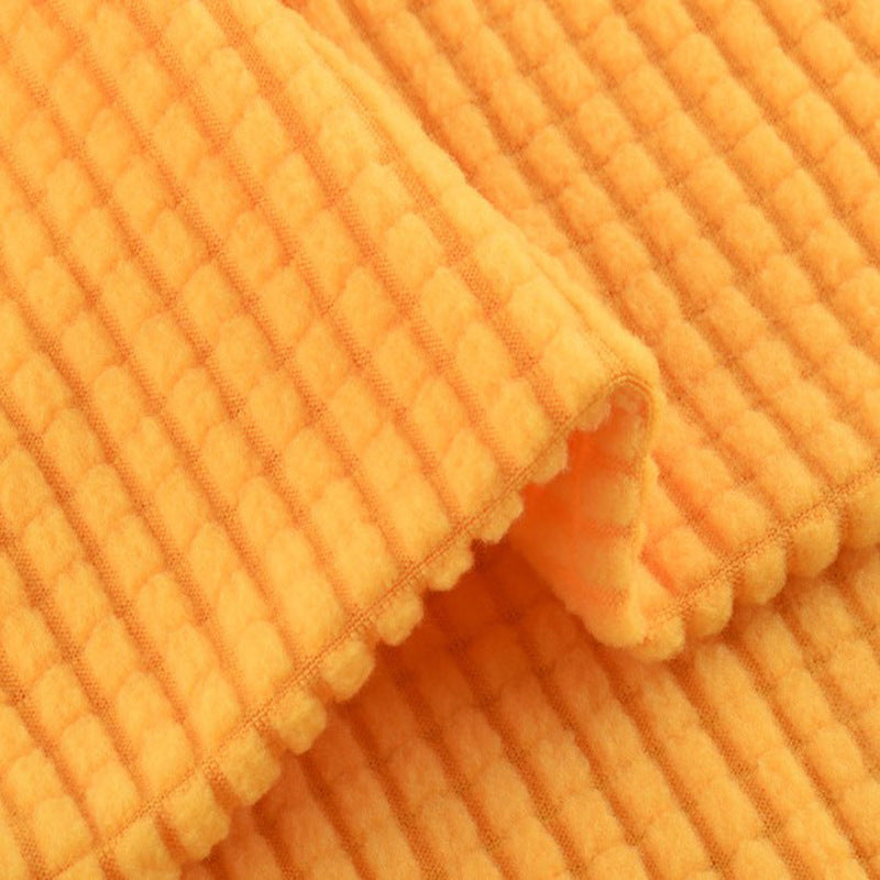 190G corn fleece corn grid fleece fabric sofa cover toy clothing fabric fleece grid