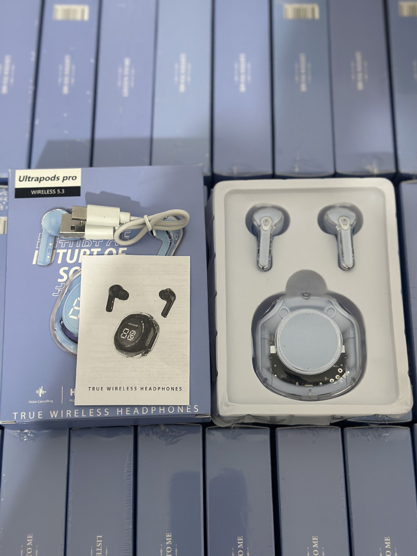 2025 new bluetooth headset transparent digital display XT16 bluetooth headset wireless cross-border ai31 bluetooth headset noise reduction