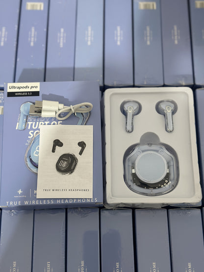 2025 new bluetooth headset transparent digital display XT16 bluetooth headset wireless cross-border ai31 bluetooth headset noise reduction