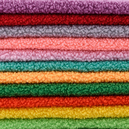 Spot thickened teddy fleece small particle circle fleece sofa throw pillow toy fabric, teddy fleece fabric