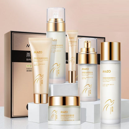 WHSA Caviar Black and White Truffle Essence Pure Set MAZO Bird's Nest Protein Peptide Coagulation Water Milk Skin Care Product Set
