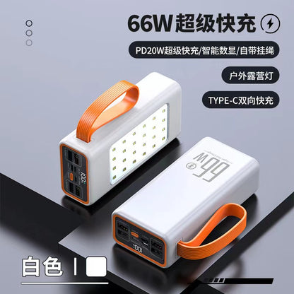 Super fast charging 100,000 mAh large capacity student stall live outdoor mobile power supply 100000 mAh convenient