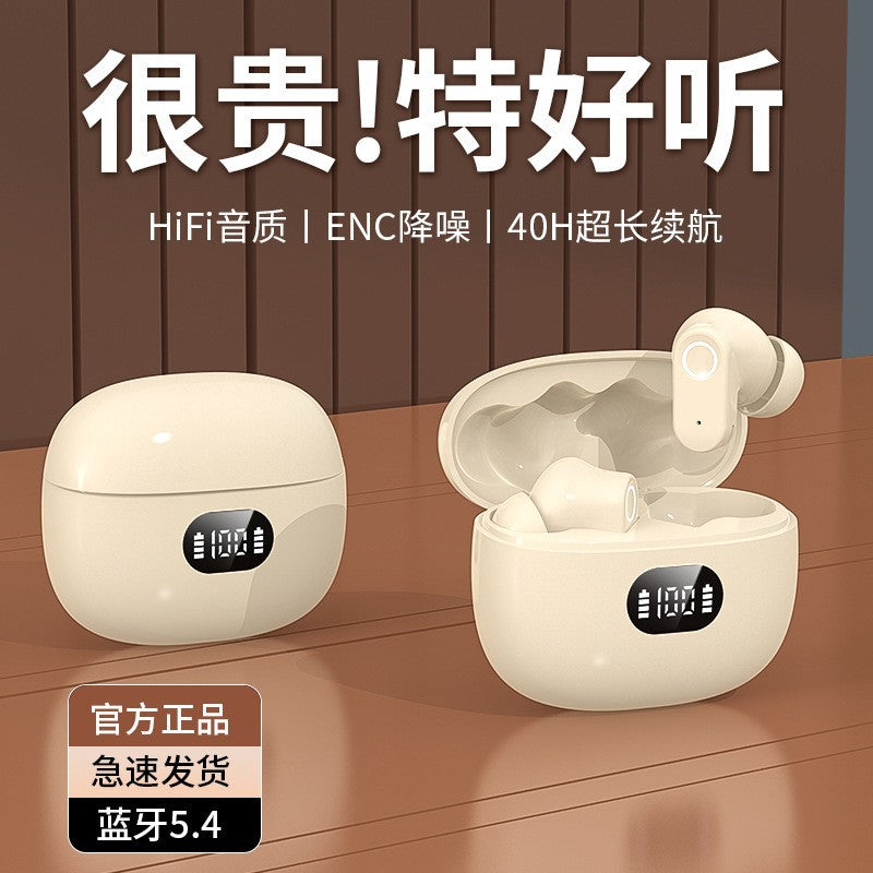 2025 cross-border new wireless bluetooth headset high-end half-in-ear sports game voice-lowering super long standby headset