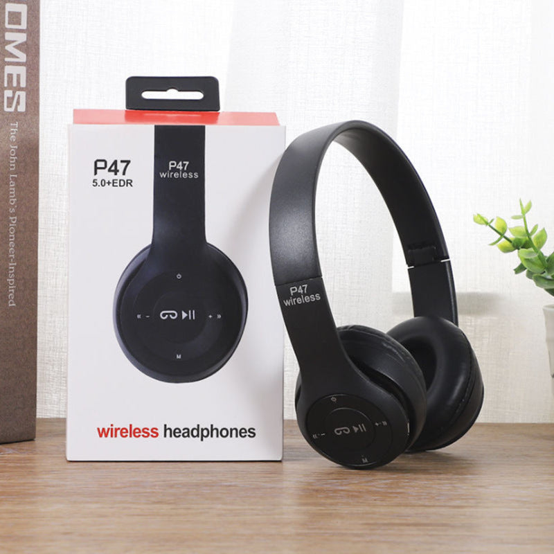 Factory Wholesale Headset P47 Bluetooth Headset Headset Foldable Heavy Bass Foreign Trade Gifts Wireless Sports