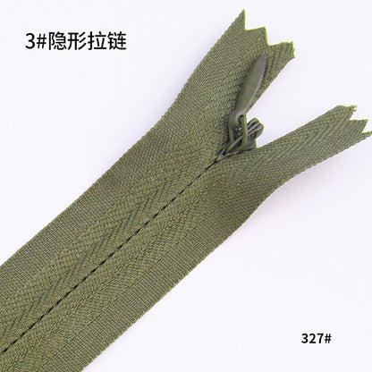 No. 3 Nylon Invisible Zipper Factory Home Textiles Pillow Dress Trim Lace Zipper Color Seamless Zipper