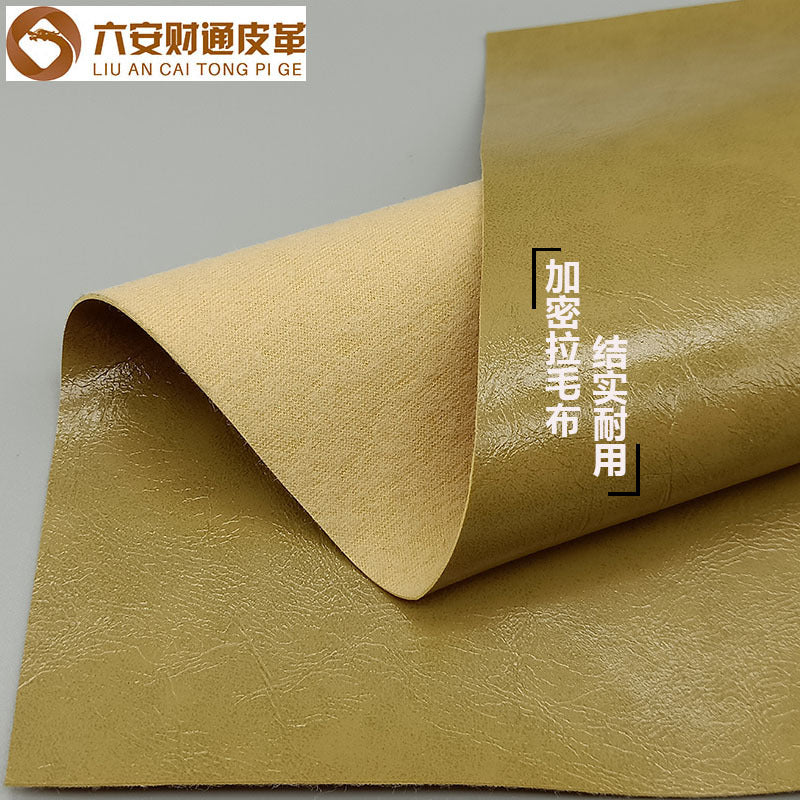 Spot wholesale pu oil wax leather fabric, sofa tables and chairs tatami hotel card seat background wall decorative soft bag