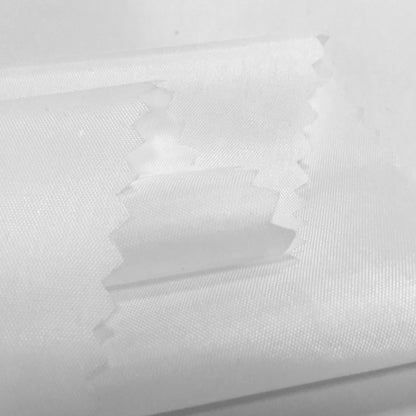Spring thin pu transparent coating waterproof fabric polyester taffeta kite shower curtain umbrella cloth rainproof silk fabric