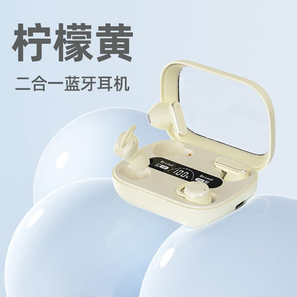 2025 cross-border new wireless bluetooth headset high-end half-in-ear sports game voice-lowering super long standby headset