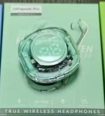 2025 new bluetooth headset transparent digital display XT16 bluetooth headset wireless cross-border ai31 bluetooth headset noise reduction