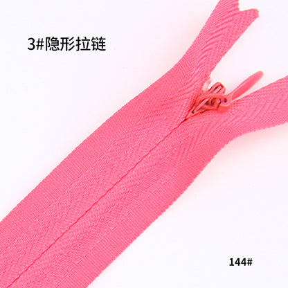 No. 3 Nylon Invisible Zipper Factory Home Textiles Pillow Dress Trim Lace Zipper Color Seamless Zipper