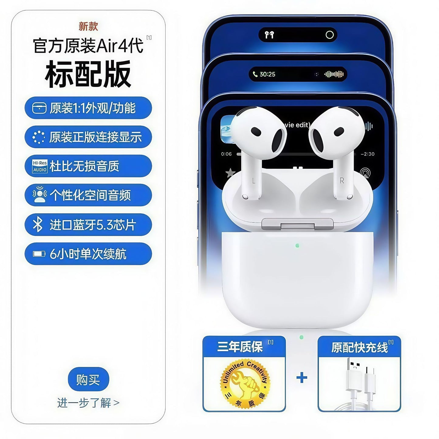 Huaqiangbei A9Pro2 new 2026 wireless bluetooth headset color screen intelligent active noise reduction sound quality for Android