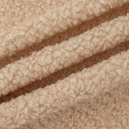 Spot thickened teddy fleece small particle circle fleece sofa throw pillow toy fabric, teddy fleece fabric