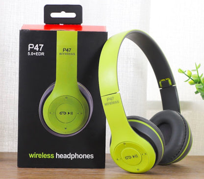 Factory Wholesale Headset P47 Bluetooth Headset Headset Foldable Heavy Bass Foreign Trade Gifts Wireless Sports