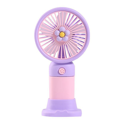 Handheld small fan logo charging portable mini fan souvenir advertising gifts student prizes wholesale