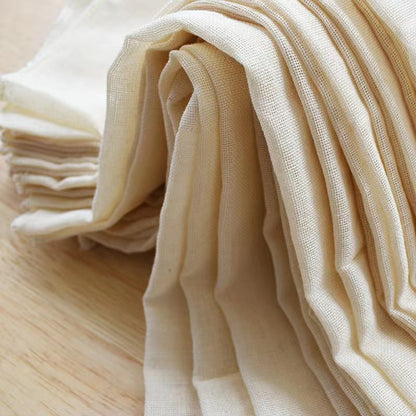Wholesale finished tofu cloth with locking edge square bean skin cloth pure cotton bean wrap cloth tofu soy milk filter cloth gauze