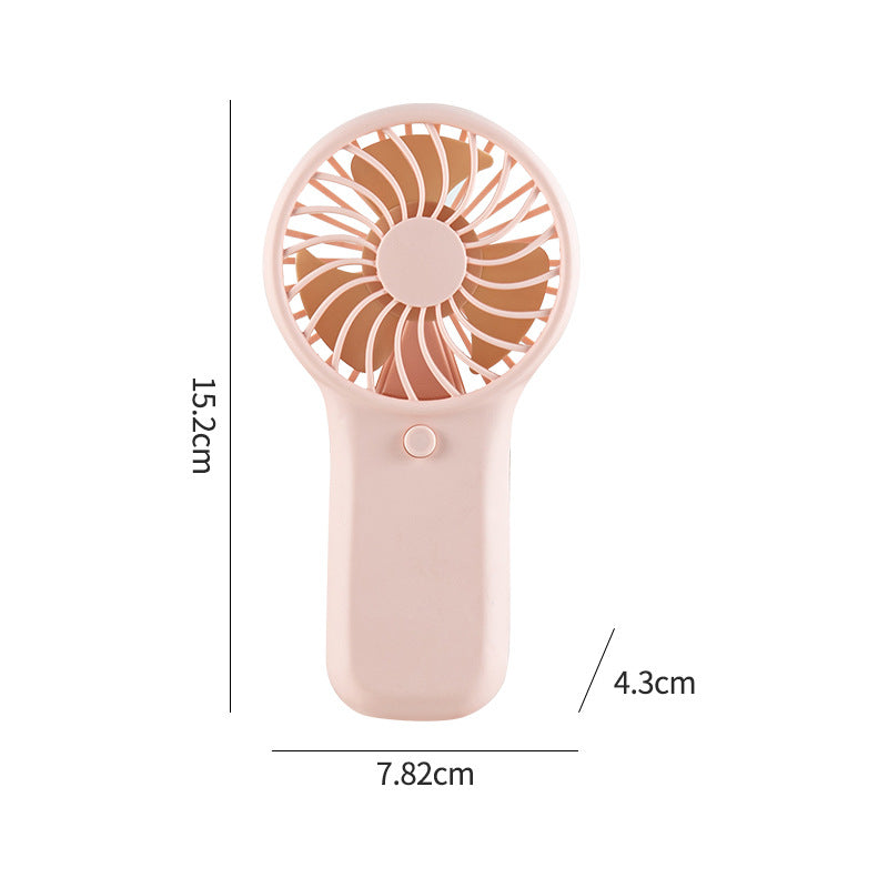 Cross-border popular handheld small fan dry battery logo custom wind portable small fan gift