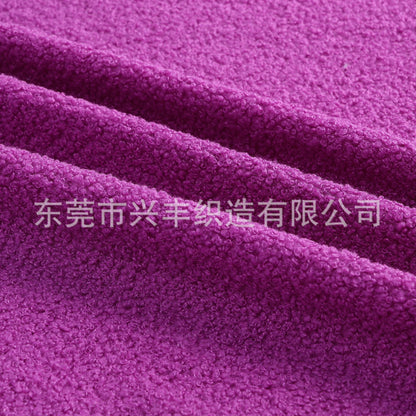 Spot thickened teddy fleece small particle circle fleece sofa throw pillow toy fabric, teddy fleece fabric