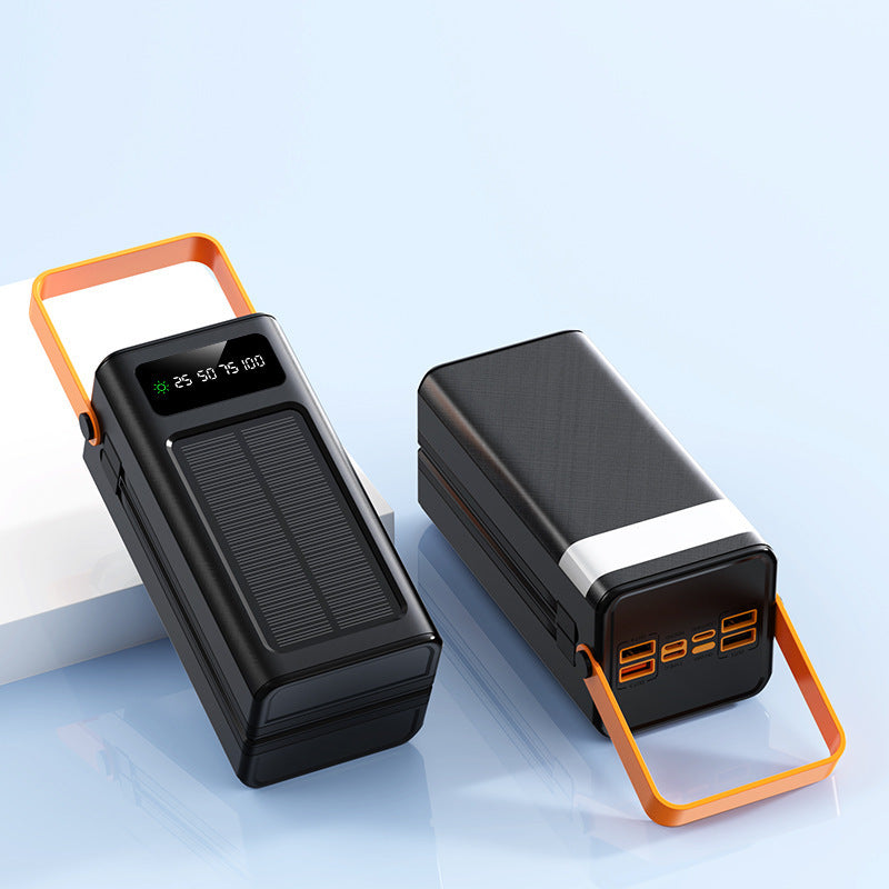 3C certified 120w fast charging power bank 50000 mAh large capacity self-contained cable mobile power supply powerbank