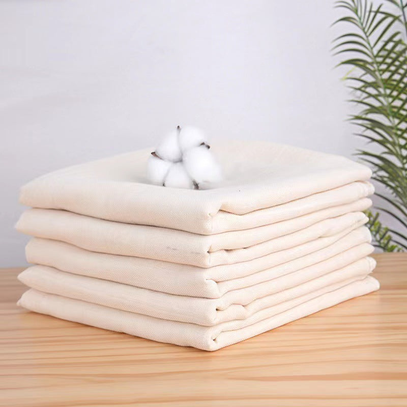 Wholesale finished tofu cloth with locking edge square bean skin cloth pure cotton bean wrap cloth tofu soy milk filter cloth gauze