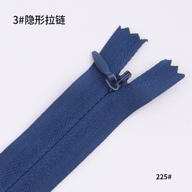 No. 3 Nylon Invisible Zipper Factory Home Textiles Pillow Dress Trim Lace Zipper Color Seamless Zipper